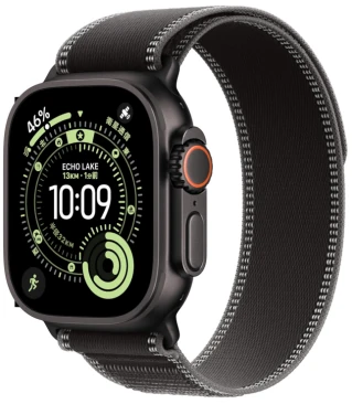 apple_watch_ultra3_ブラックチタニウムケースとブラックチャコールトレイルループ