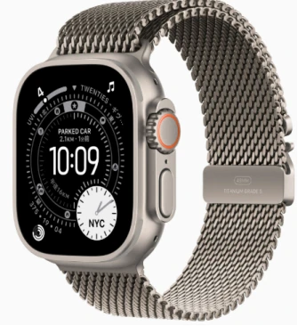 apple_watch_ultra3_ナチュラルチタニウムケースとチタニウムミラネーゼループ