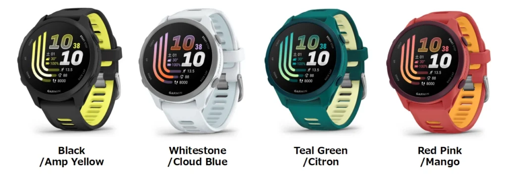 GARMIN FORERUNNER170 Musicのカラーバリエーション