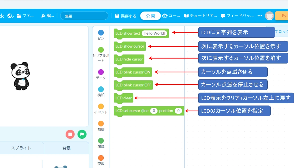 LCD専用ブロック