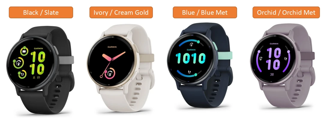 Vivoacive5のカラーラインナップ